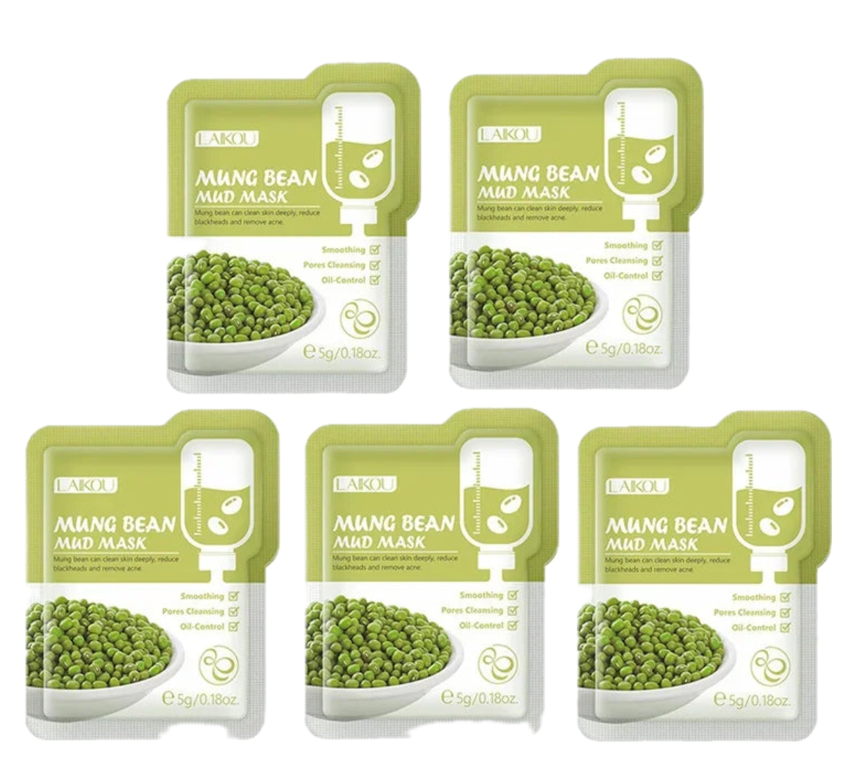 LAIKOU 5pcs Moisturizing Facial Sheet Mask