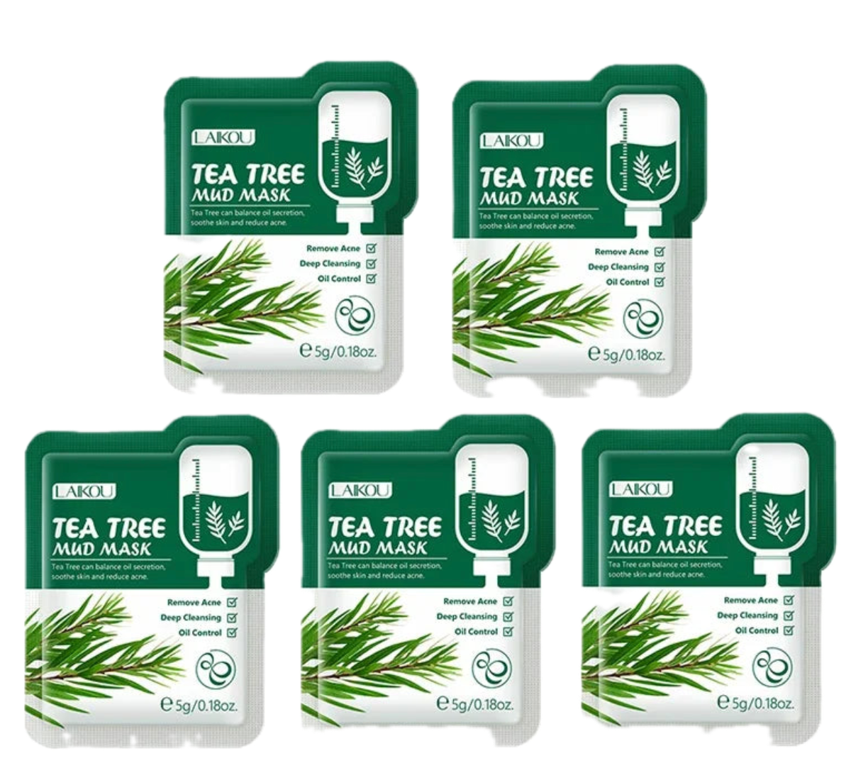 LAIKOU 5pcs Moisturizing Facial Sheet Mask